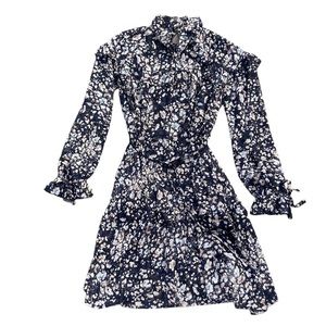 BOSS sheer long-sleeve dress, size 2 US